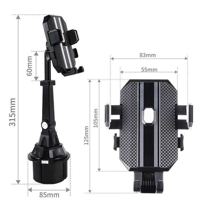 Draaibare telefoonhouder auto – 360 graden rotatie