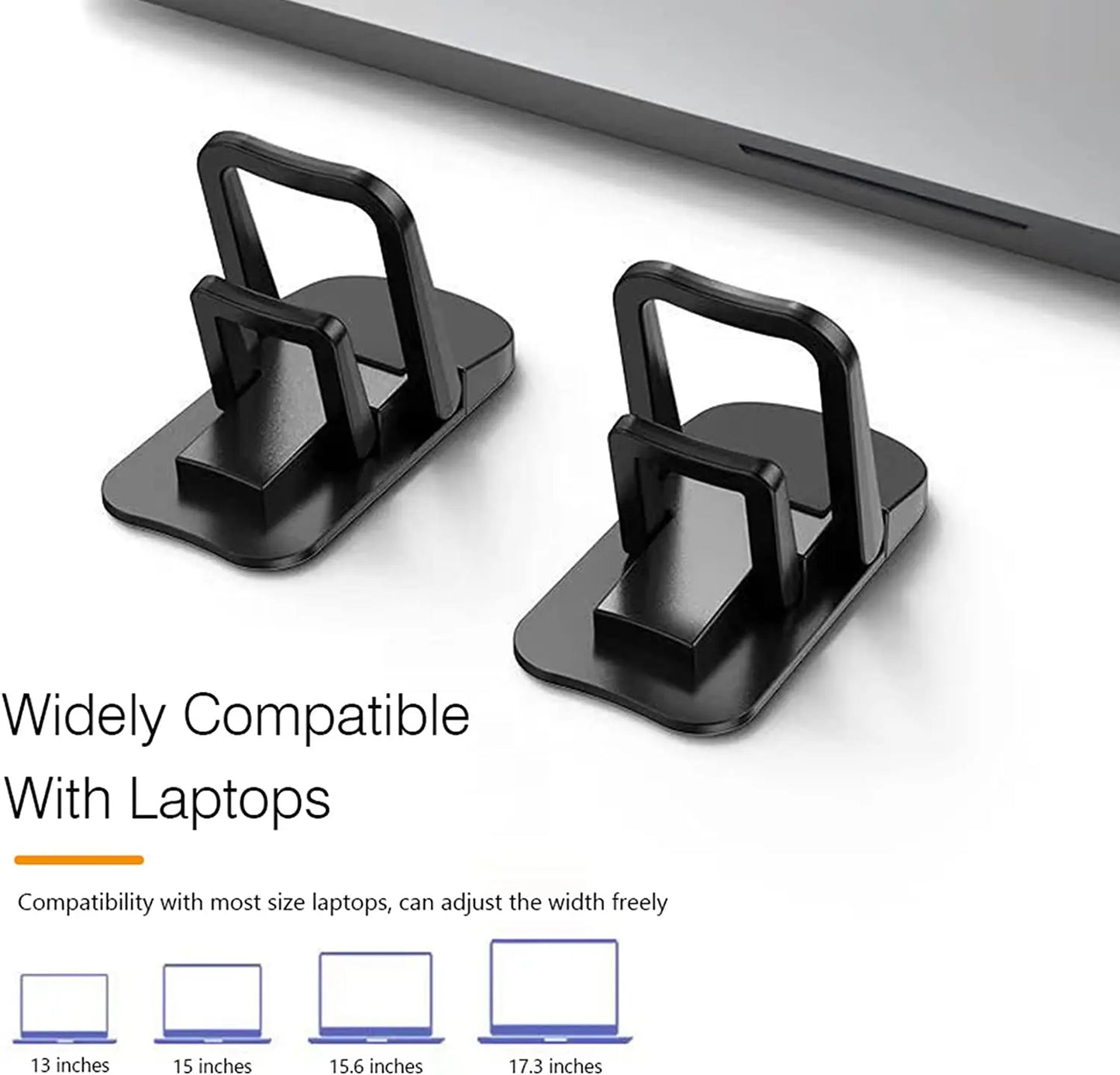 Laptop standaard met verstelbare breedte