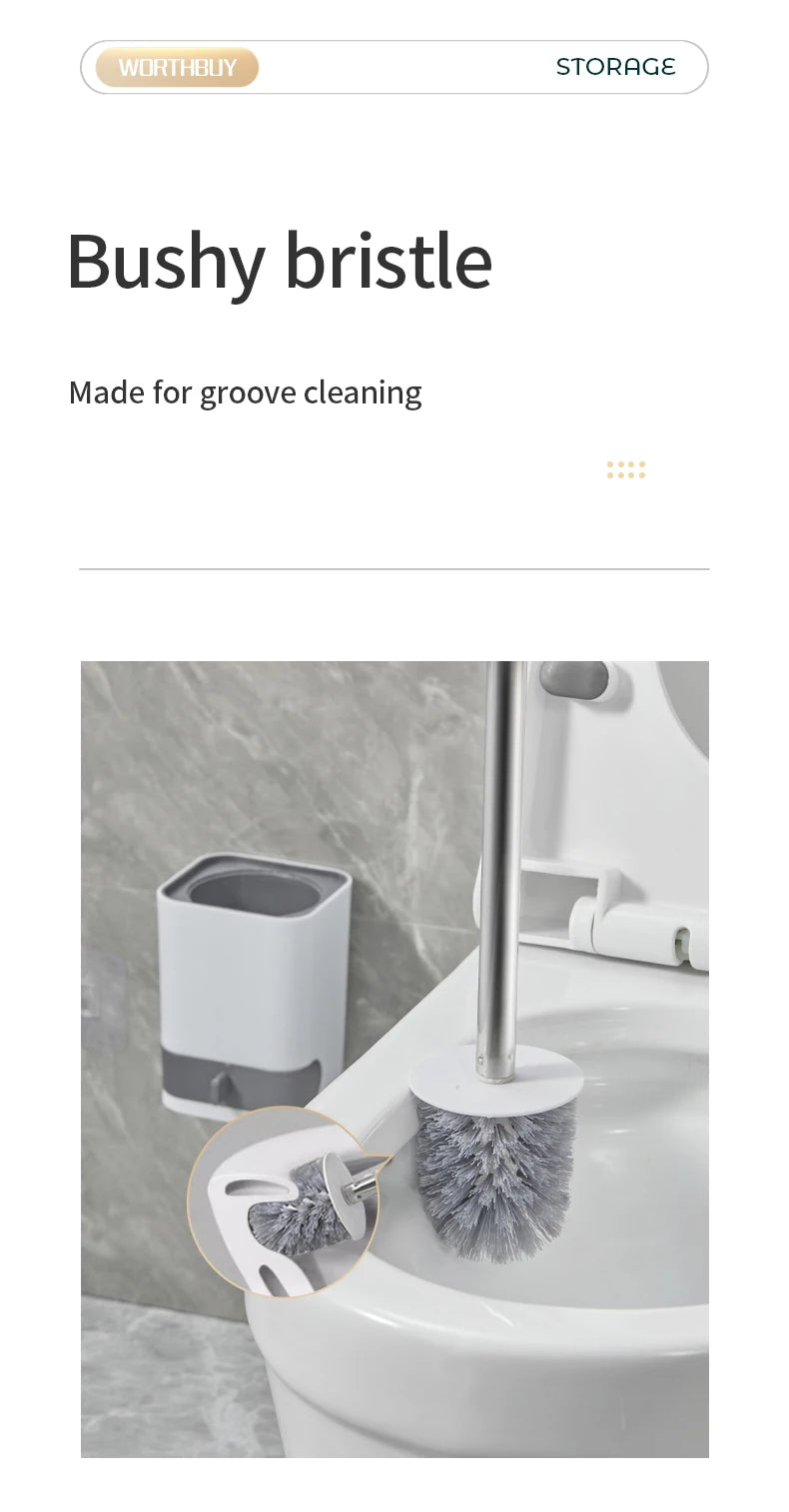 WC borstel met softgrip steel – Extra comfort