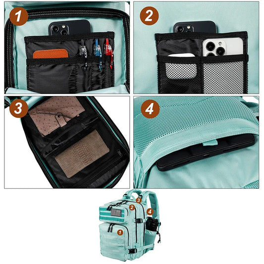 Handbagage rugzak met ritsbeveiliging