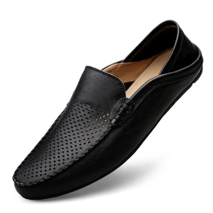 Zomerse mocassins voor heren met zachte zool