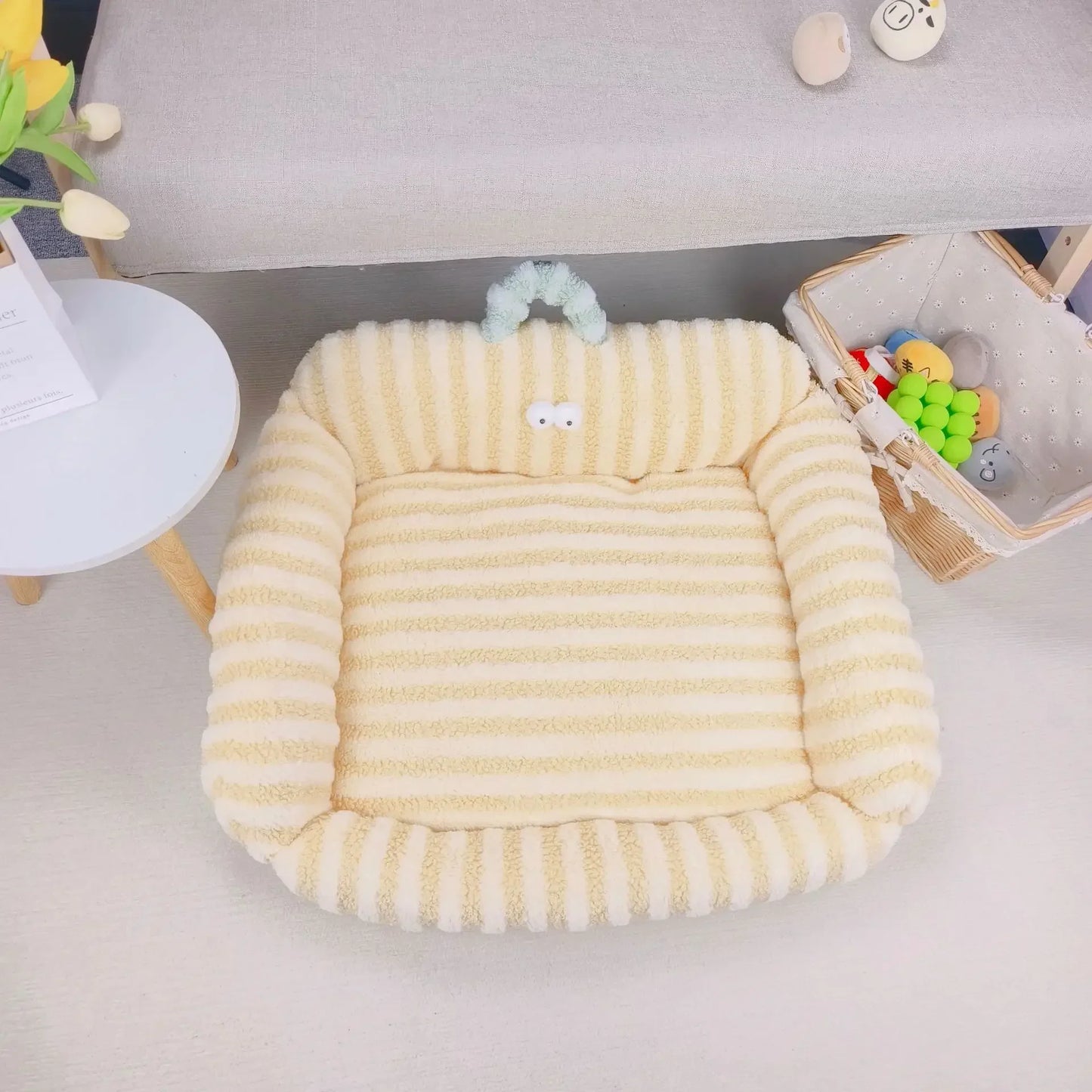 Hondenmand groot - Striped Comfort voor rustige nachten