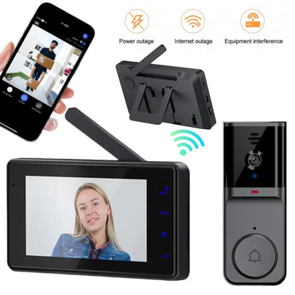 Deurbel met video scherm en geheugenfunctie