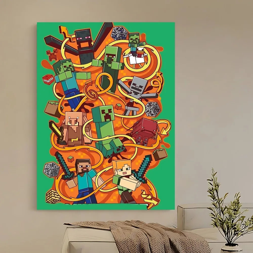Set posters in botanische stijl