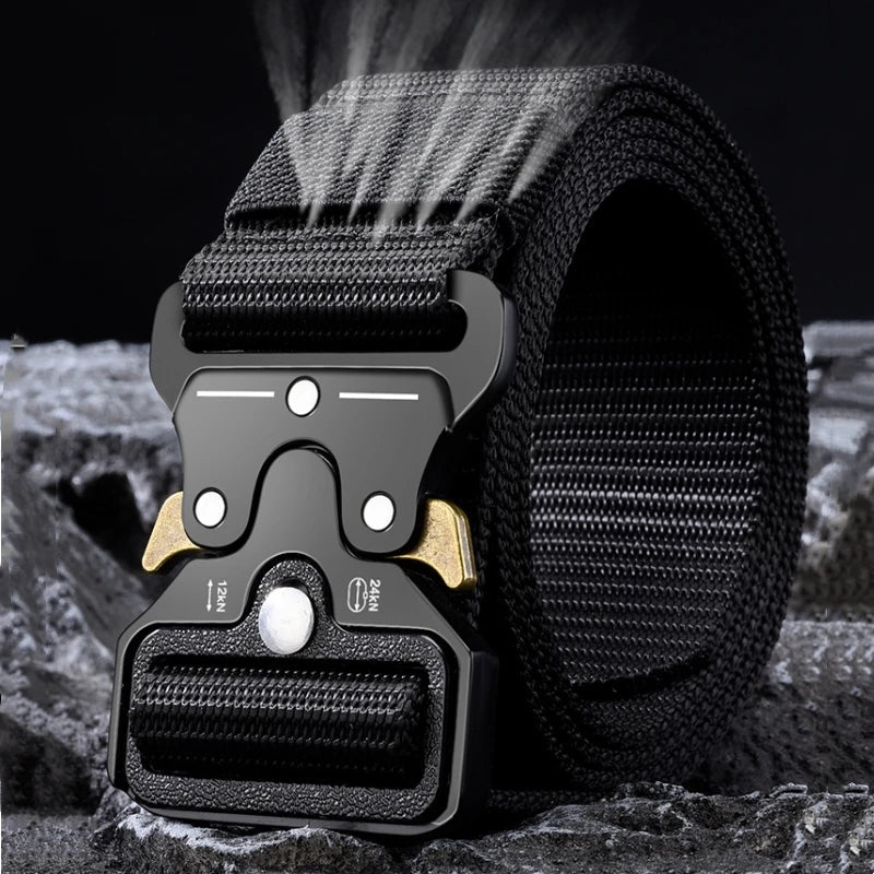 Riem heren met fijne gesp in matte afwerking