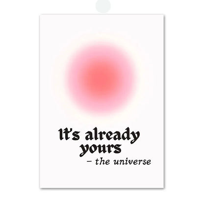 Poster met lijntekening van gezicht