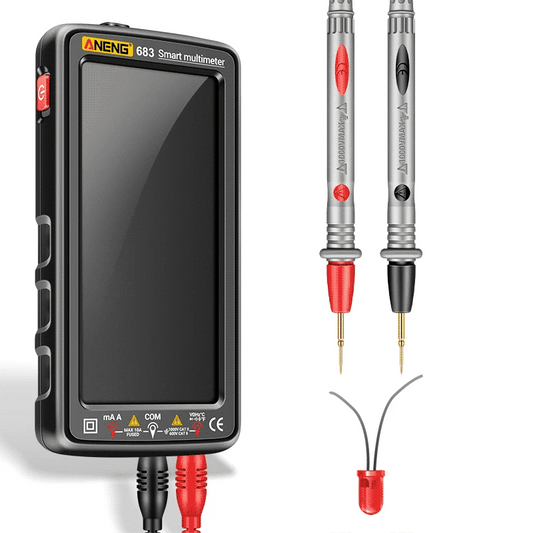Multimeter met vervangbare zekering