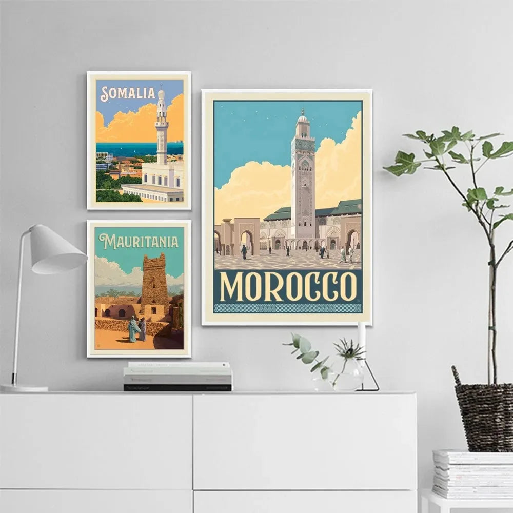 Abstracte poster in pasteltinten