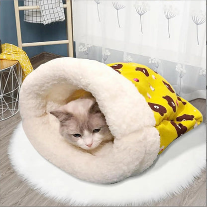 Luxe kattenmand met velvet bekleding – Voor verwende katten