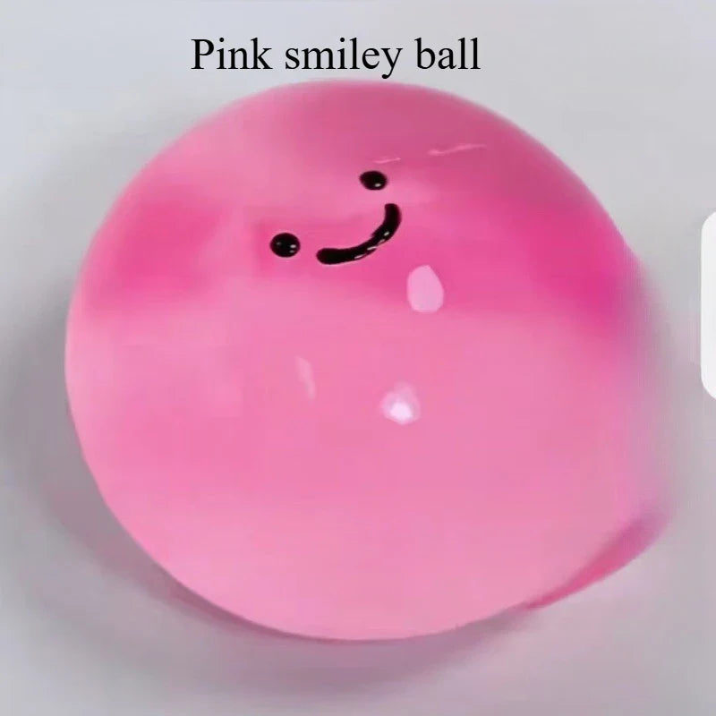 Stresbal met vrolijke smileyprint