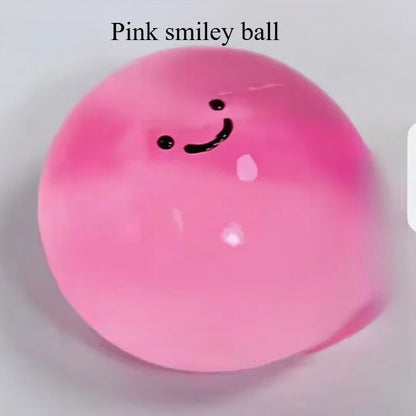 Stresbal met vrolijke smileyprint