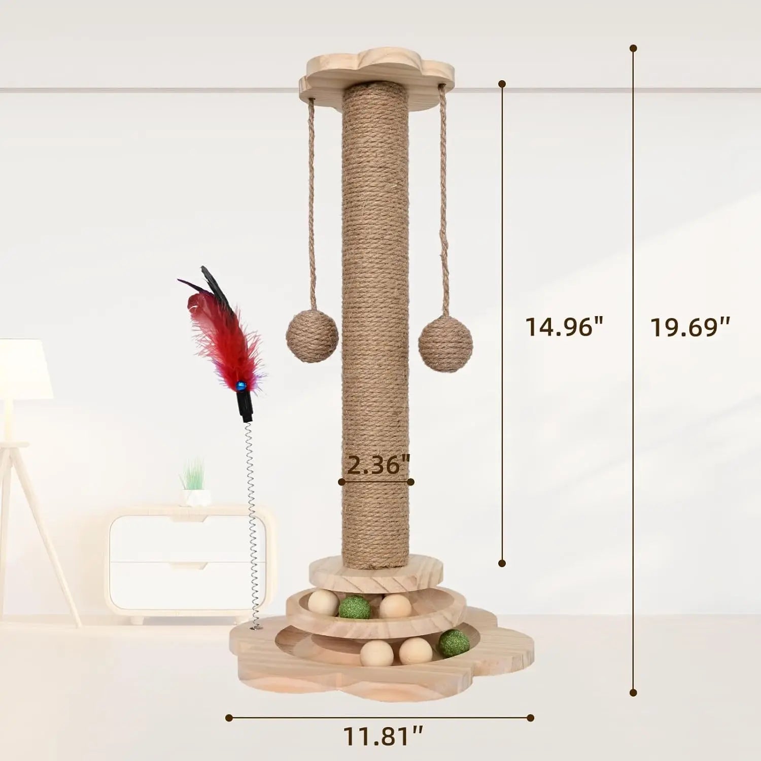 Kattenpaal met designframes – Past bij je meubels