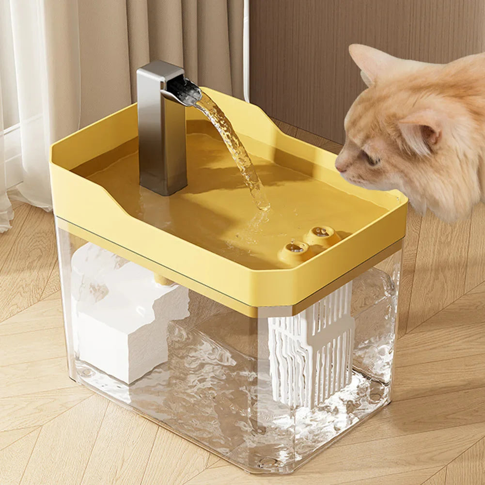 Fontein kat met waterval-effect – Stimulerend voor katten