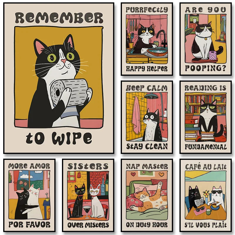 Kleurrijke posters voor creatieve ruimtes