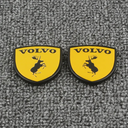 Auto stickers - Gele Volvo badges voor een unieke uitstraling