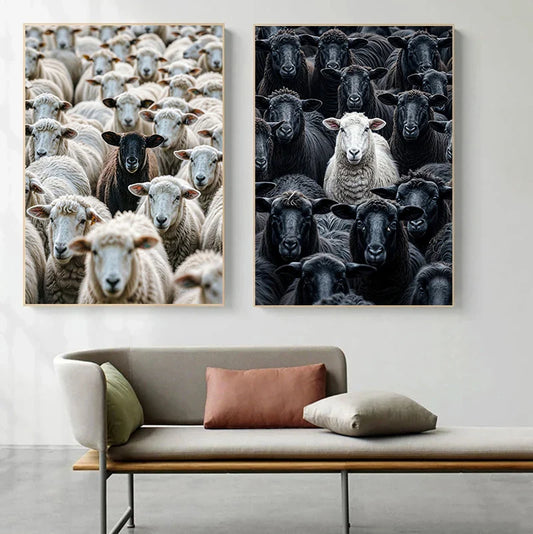 Posters in galerie-opstelling combineren