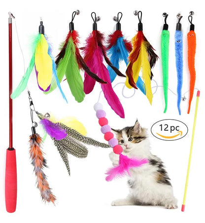 Kattenspeelgoed met pluche staart – Aantrekkelijk voor jachtgedrag
