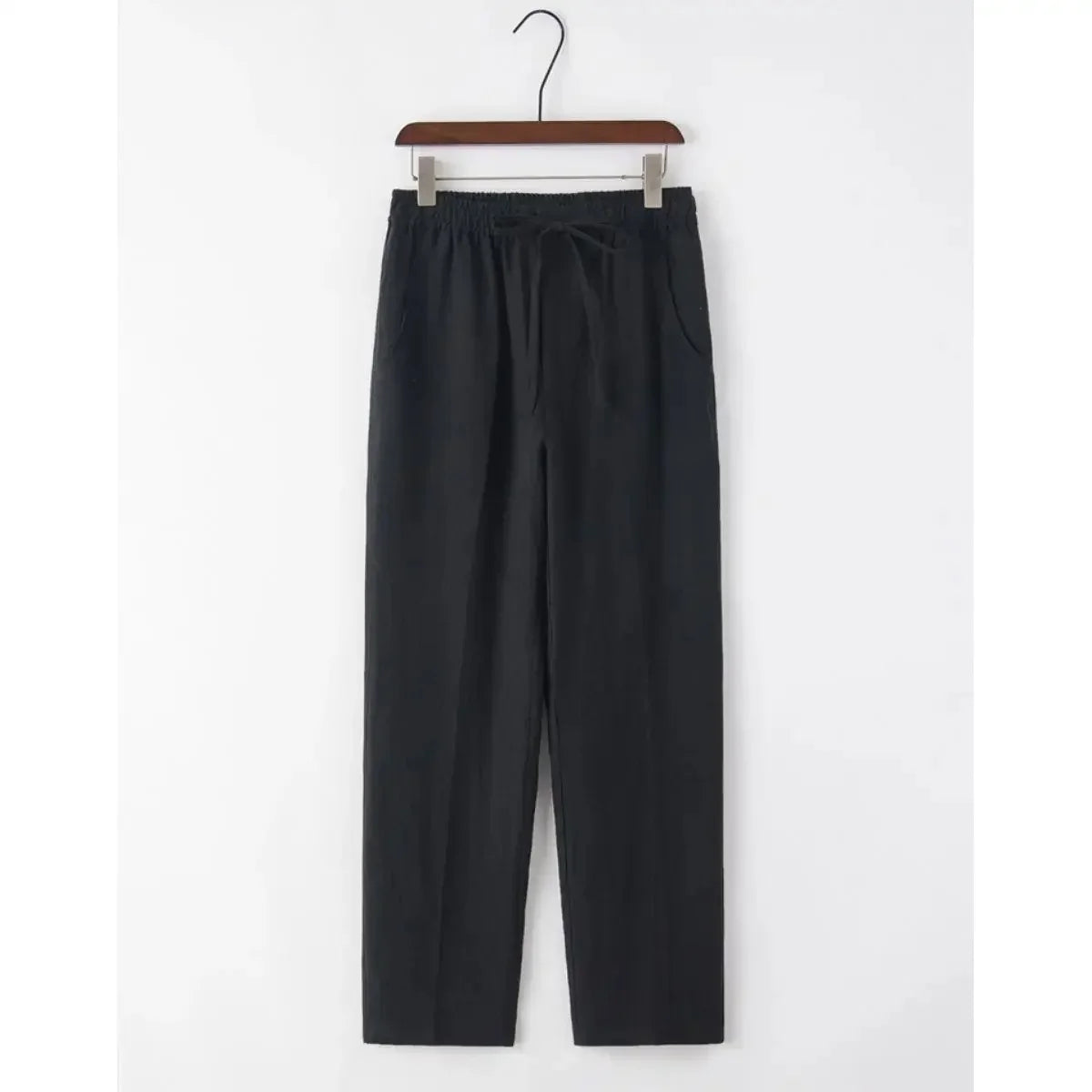 Linnen broek heren met zachte wassing – Relaxed effect