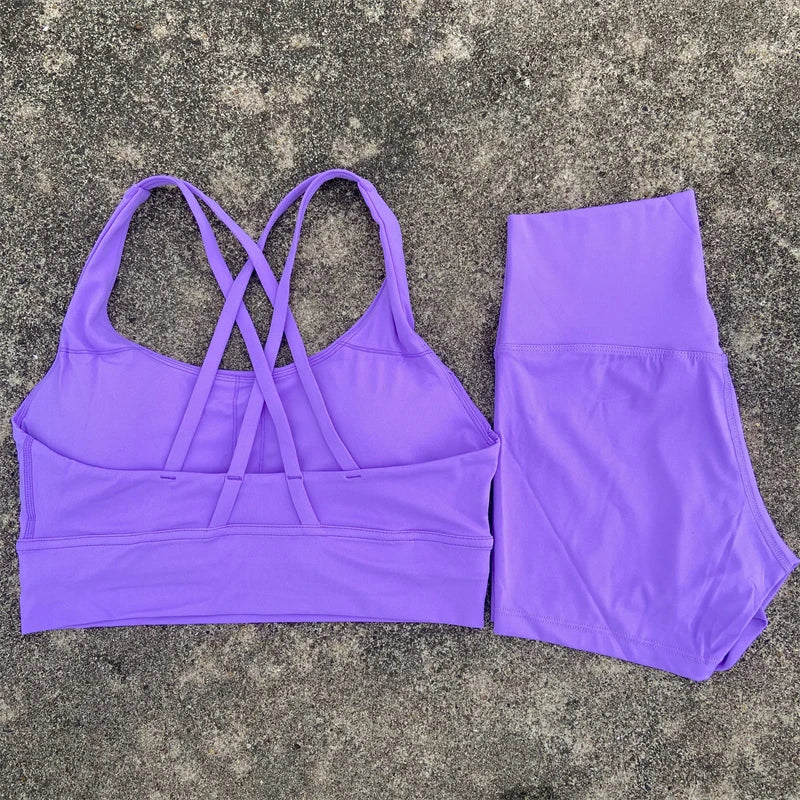 Stretch yoga kleding met hoge taille voor dames