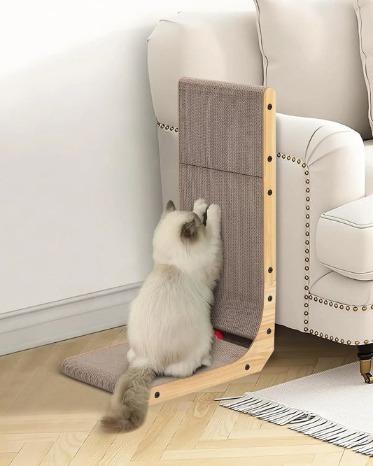 Kattenkrabmeubel met hout en sisal – Duurzaam en stijlvol