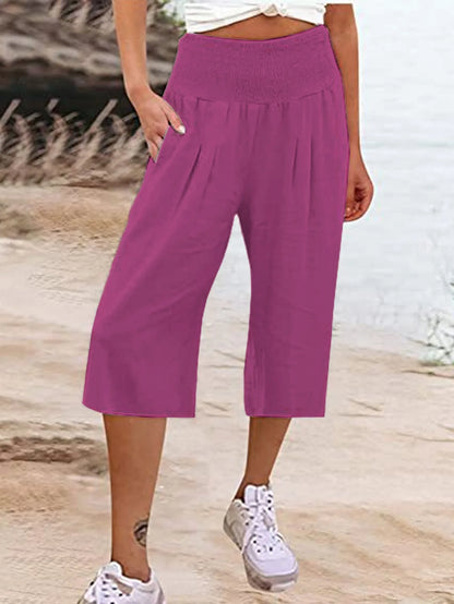 H&M linnen broek dames met hoge tailleband – Modieus en praktisch