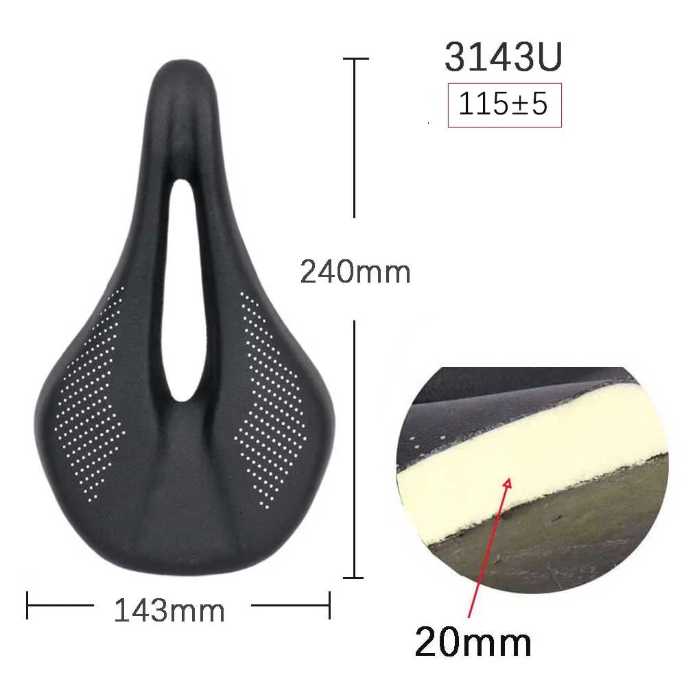 Brede fietszadels voor comfortabel fietsen