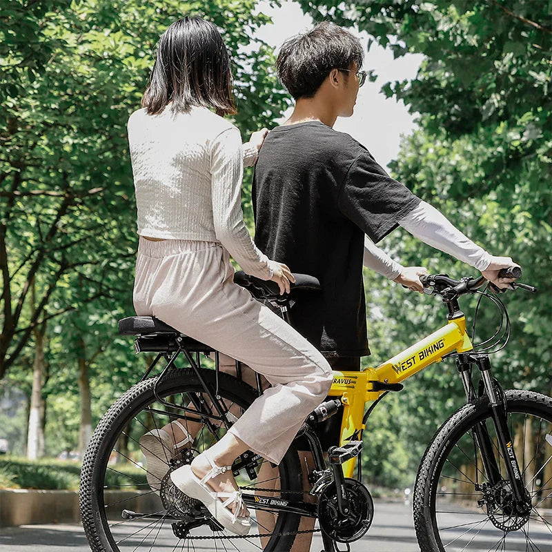 Comfortabel fietszadel met veersysteem