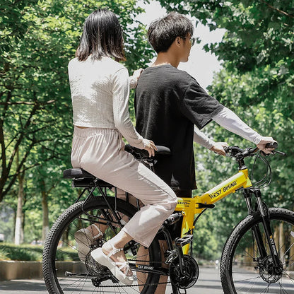 Comfortabel fietszadel met veersysteem