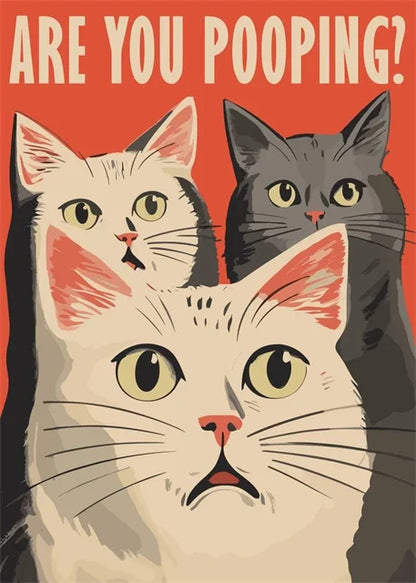 Vintage posters met textiellook
