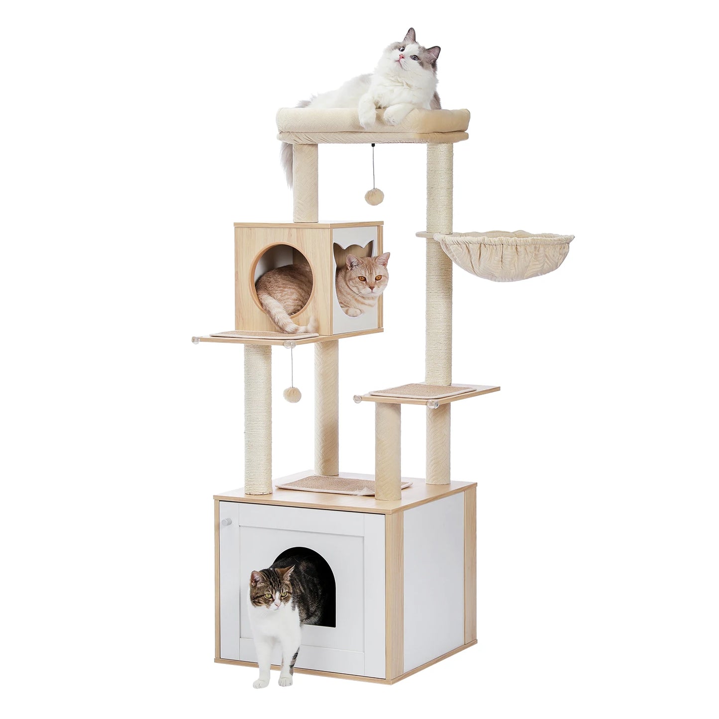 Design kattenpaal met verborgen schroeven – Strak afgewerkt