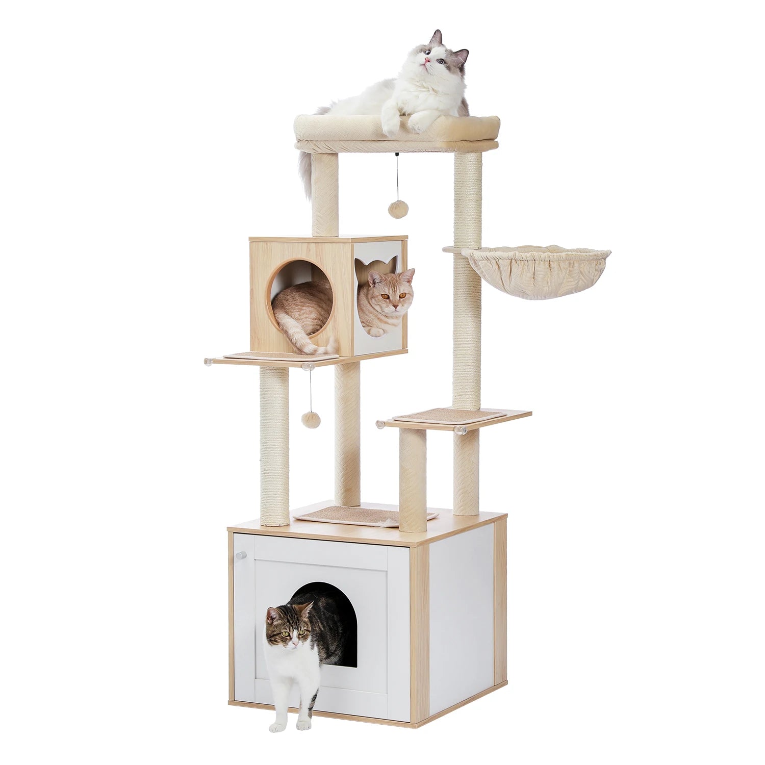 Design kattenpaal met verborgen schroeven – Strak afgewerkt