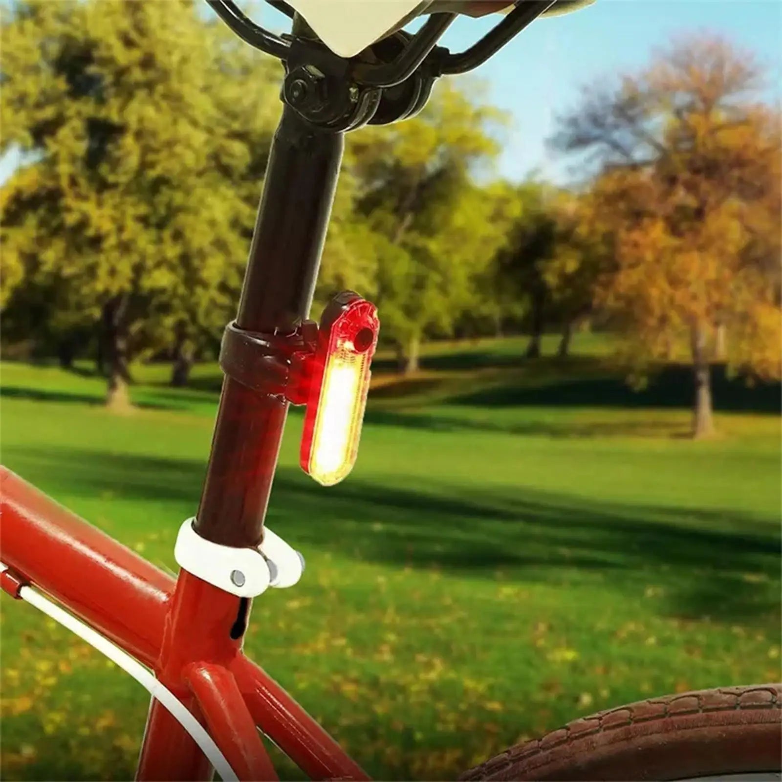 Fietslamp met brede kijkhoek