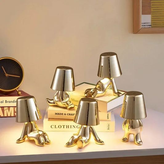 Lamp nachtkastje met houten voet – Natuurlijke charme