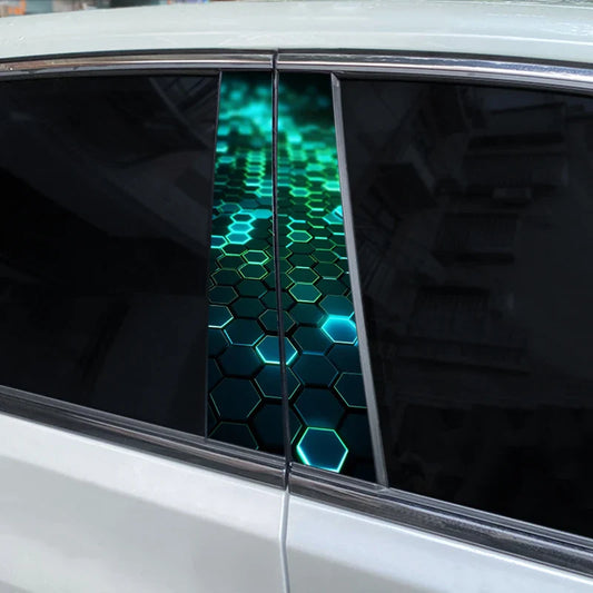 Auto stickers - Hexagonaal design voor een unieke uitstraling