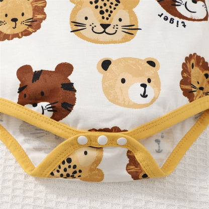 Comfortabele babykleding jongen in vrolijke kleuren