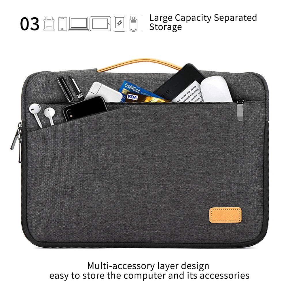 Laptop tas met verstelbare compartimenten – Flexibele opbergruimte