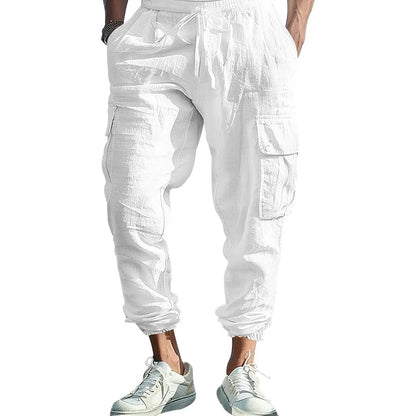 Linnen broek heren voor relaxte outfits – Licht en losjes
