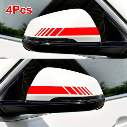 Auto stickers - Set van 4 met gestroomlijnde strepen voor unieke styling