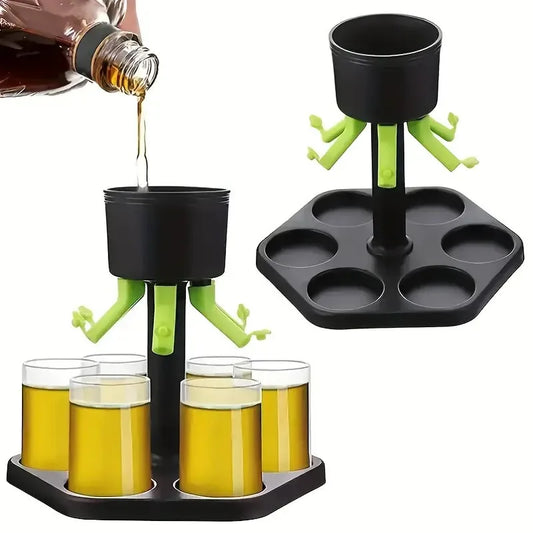 Drankdispenser met ijzeren houder – Stevig en industrieel
