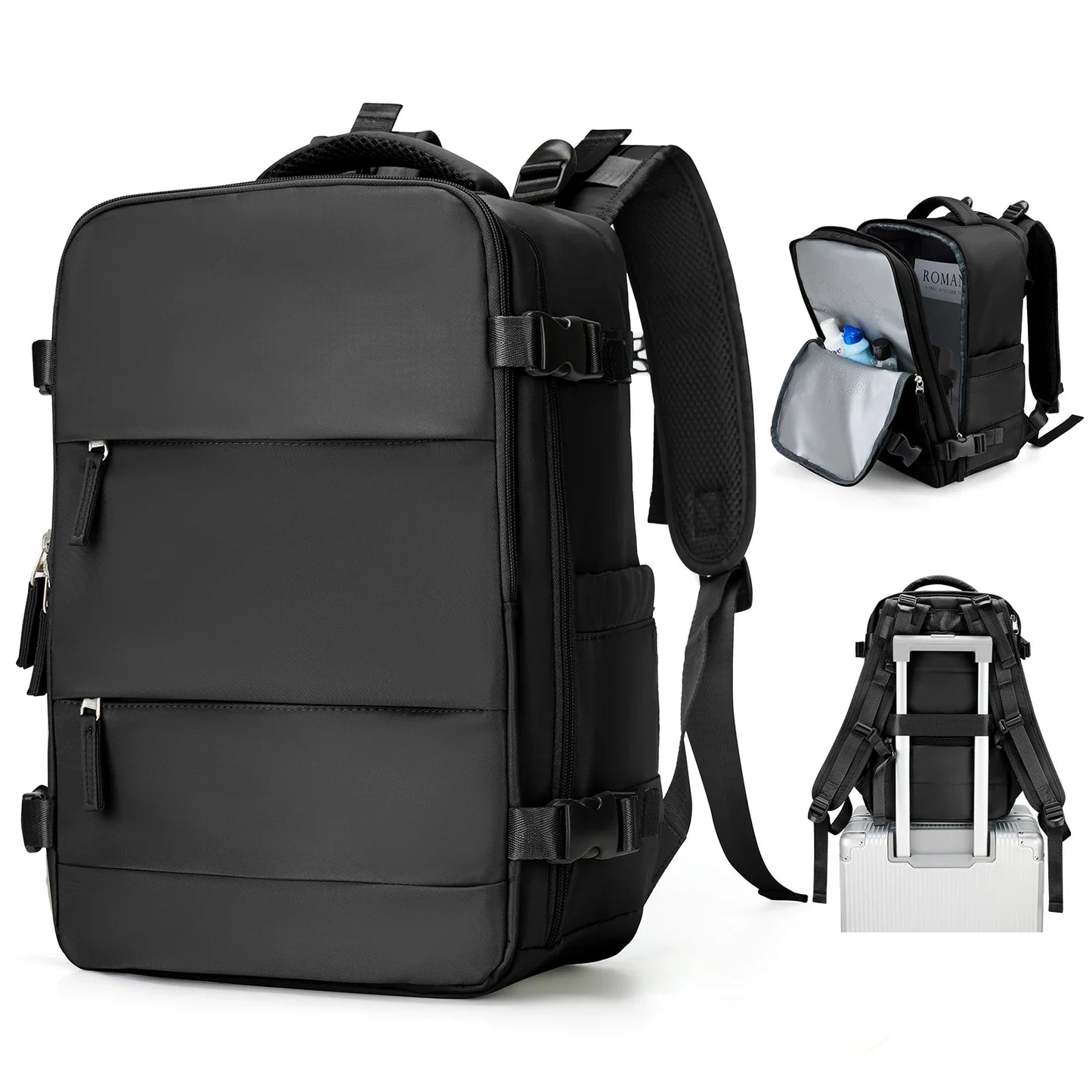 Handbagage rugzak met ergonomische schouderbanden