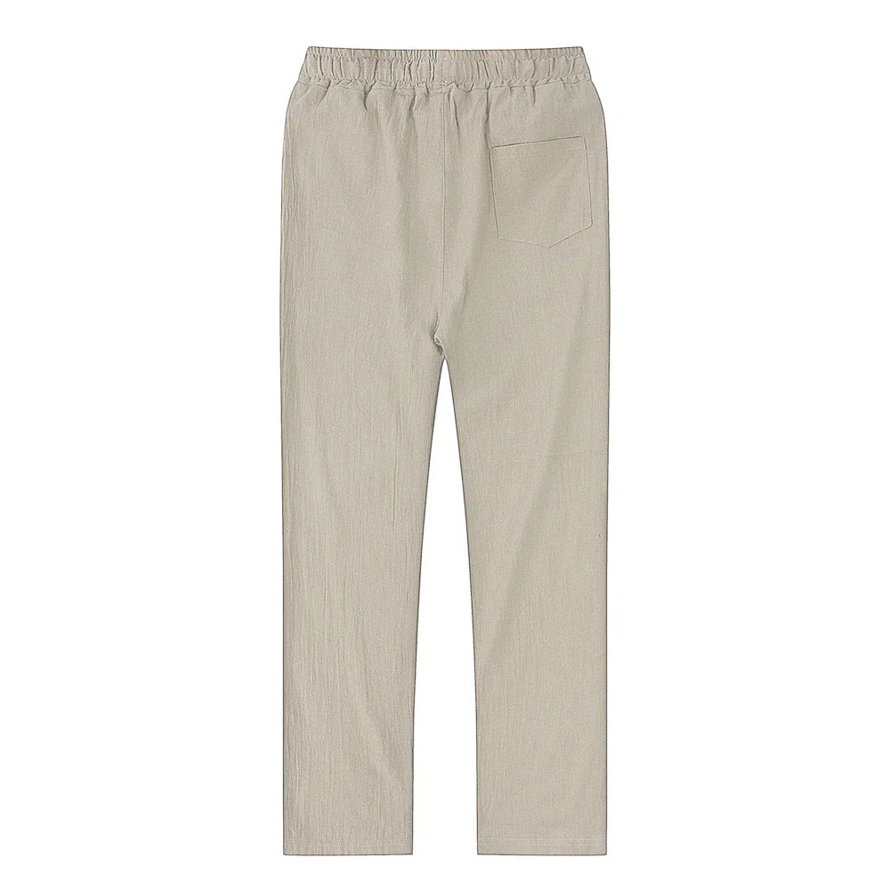 Zomerse linnen broek man met korte lengte – Licht en trendy