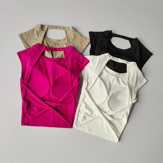Dames yoga kleding met flexibele stof