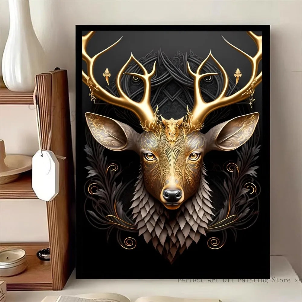 Poster met lijnen en vlakken in modern design
