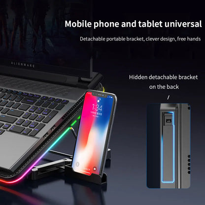 Hoogwaardige laptopstandaard met kabelbeheer