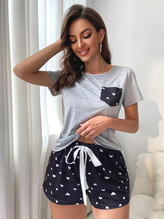 Dames pyjama katoen met stretch
