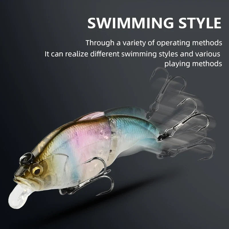 Swimbait kunstaas met meerdelige lichaam