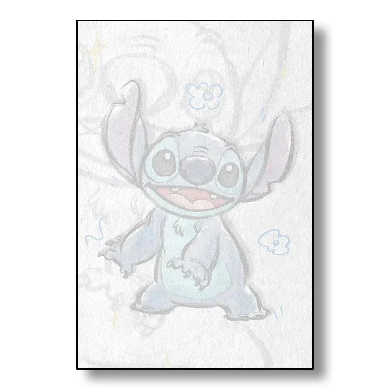 Poster met dieren in zachte kleuren