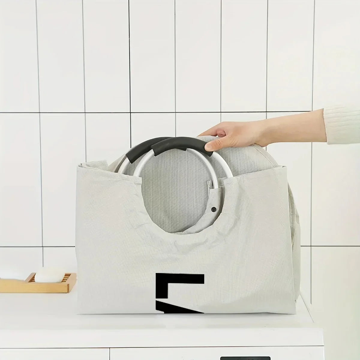 IKEA stijlvolle mand met bamboe details
