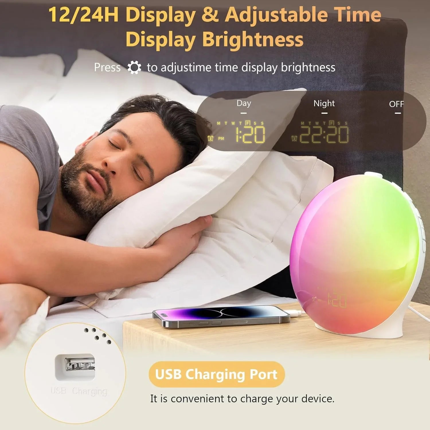 Wake up light Action met eenvoudige bediening – Instellen in seconden