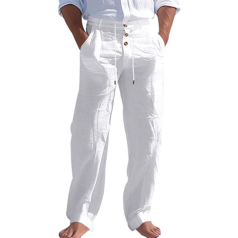 Linnen broek heren met casual uitstraling – Voor een relaxte dag